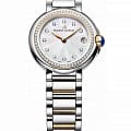 Maurice Lacroix Maurice Lacroix FIABA Date FA1003-PVP23-170-1  FA1003-PVP23-170-1 кварцевые женские часы серебристый циферблат, браслет нержавеющая сталь с pvd-покрытием — вид спереди
