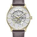 Kenneth Cole Kenneth Cole Automatic KCWGX0057901  KCWGX0057901 механические мужские часы  белый циферблат, браслет кожаный — вид спереди