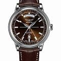Aviator Aviator Douglas Day-Date V.3.20.0.140.4  V.3.20.0.140.4 механические мужские часы коричневый циферблат, браслет кожаный — вид спереди