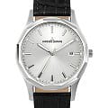 Jacques Lemans Jacques Lemans 1-2010A  1-2010A кварцевые мужские часы серебристый циферблат, браслет кожаный — вид спереди