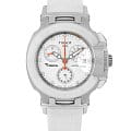 Tissot Tissot T-Sport T-Race Quartz Chronograph T048.217.27.016.00 T Race T0482172701600 кварцевые женские часы  белый циферблат, браслет силикон — вид спереди