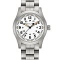 Hamilton Hamilton Khaki Field Mechanical 42mm H69529113  H69529113 механические мужские часы  белый циферблат, браслет нержавеющая сталь — вид спереди