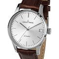 Jacques Lemans Jacques Lemans Classic 1-2074B  1-2074B кварцевые женские часы серебристый циферблат, браслет кожаный — вид спереди