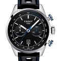 Tissot Tissot Alpine On Board Automatic Chronograph T123.427.16.051.00  T1234271605100 механические мужские часы черный циферблат, браслет кожаный — вид спереди
