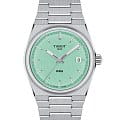 Tissot Tissot PRX 35 ММ T137.210.11.091.00  T1372101109100 кварцевые мужские часы зеленый циферблат, браслет нержавеющая сталь — вид спереди
