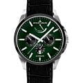 Jacques Lemans Jacques Lemans Derby 1-2204N  1-2204N механические мужские часы зеленый циферблат, браслет кожаный — вид спереди