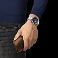 Tissot Tissot PR 100 Chronograph T150.417.11.041.00 мужские часы синий циферблат на запястье