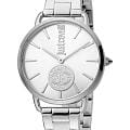 Just Cavalli Just Cavalli JC1L117M0055  JC1L117M0055 кварцевые женские часы  серебристый циферблат, браслет нержавеющая сталь — вид спереди