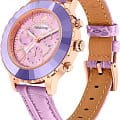 Swarovski Swarovski Octea Lux Chrono 5632263  швейцарские женские часы на браслете кожаный боковой вид