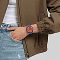 Swatch Swatch New Gent Biosourced SO29Z136 кварцевые мужские часы часы крупный план оранжевый циферблата