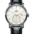 Rado Rado Petite Seconde R14053016 Automatic R14053016 механические мужские часы белый циферблат, браслет 18-каратное желтое золото — вид спереди