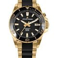 Jacques Lemans Jacques Lemans Hybromatic 1-2222D  1-2222D автокварц (кинетик) мужские часы  черный циферблат, браслет сталь + pvd + керамика — вид спереди