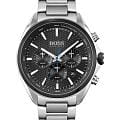 Hugo Boss Hugo Boss Distinct HB1513857  HB1513857 кварцевые мужские часы  черный циферблат, браслет нержавеющая сталь 316l — вид спереди