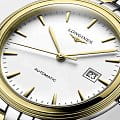 Longines Longines Flagship L4.984.3.22.7 мужские часы белый циферблат на запястье
