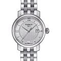 Tissot Tissot Bridgeport Lady T097.010.11.038.00 Bridgeport T0970101103800 кварцевые женские часы белый циферблат, браслет нержавеющая сталь — вид спереди