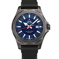 Swiss Military by Chrono Swiss Military by Chrono Solar Power SMS34073.08  SMS34073.08 кварцевые мужские часы  синий циферблат, браслет кожаный — вид спереди