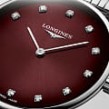 Longines Longines La Grande Classique L4.512.4.91.6 женские часы бордовый циферблат на запястье