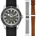 Rado Rado Captain Cook Automatic R32505019 Automatic R32505019 механические мужские часы  зеленый циферблат, браслет кожаный — вид спереди