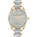 Anne Klein Anne Klein Plastic 3212LGGB  3212LGGB кварцевые женские часы серый циферблат, браслет сталь + пластик — вид спереди