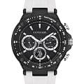 U.S. Polo Assn. U.S. Polo Assn. Crossing USPA1076-03  USPA1076-03 кварцевые мужские часы  черный циферблат, браслет силикон — вид спереди