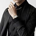 Longines Longines Flagship L4.984.3.79.7 мужские часы белый циферблат на запястье