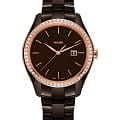 Rado Rado Hyperchrome Diamonds R32124302  R32124302 кварцевые женские часы коричневый циферблат, браслет высокотехнологичная керамика — вид спереди