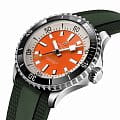 Breitling Breitling Superocean Automatic 42 Kelly Slater A173751A1O1S1 механические мужские часы часы крупный план оранжевый циферблата