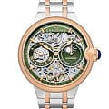 Earnshaw Earnshaw Barallier ES-8242-99  ES-8242-99 механические мужские часы зеленый циферблат, браслет нержавеющая сталь с pvd-покрытием — вид спереди