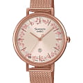 Casio Casio Sheen SHE-4539FPM-4A  SHE-4539FPM-4A кварцевые женские часы розовый циферблат, браслет сталь с ip покрытием — вид спереди
