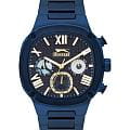 Slazenger Slazenger SL.09.2320.2.04  SL.09.2320.2.04 кварцевые мужские часы  синий циферблат, браслет суперметалл с ip покрытием — вид спереди