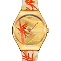 Swatch Swatch Skin Irony SYXZ105  SYXZ105 кварцевые мужские часы золотой циферблат, браслет силикон — вид спереди