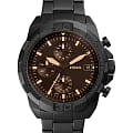 Fossil Fossil Georgia  FS5851  FS5851 кварцевые мужские часы коричневый циферблат, браслет сталь с ip покрытием — вид спереди