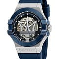 Maserati Maserati AQUA EDITION R8821108035  R8821108035 механические мужские часы  черный циферблат, браслет каучук — вид спереди