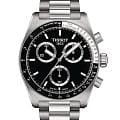 Tissot Tissot PRS 516 Chronograph T149.417.11.051.00 PRS 516 T1494171105100 кварцевые мужские часы  черный циферблат, браслет нержавеющая сталь 316l — вид спереди