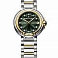 Maurice Lacroix Maurice Lacroix FIABA Date FA1003-PVY13-650-1  FA1003-PVY13-650-1 кварцевые женские часы зеленый циферблат, браслет нержавеющая сталь с pvd-покрытием — вид спереди