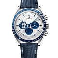 Omega Omega Speedmaster Anniversary Series 310.32.42.50.02.001  31032425002001 механические мужские часы  белый циферблат, браслет нейлон — вид спереди