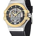 Maserati Maserati POTENZA R8821108037  R8821108037 механические мужские часы черный циферблат, браслет кожаный — вид спереди
