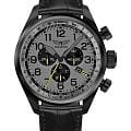 Aviator Aviator Airacobra P45 Chrono V.2.25.5.174.4  V.2.25.5.174.4 кварцевые мужские часы  серый циферблат, браслет кожаный — вид спереди
