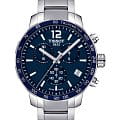 Tissot Tissot T-Sport Quickster T095.417.11.047.00 Quickster T0954171104700 кварцевые мужские часы синий циферблат, браслет нержавеющая сталь — вид спереди