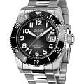 Epos Epos Diver 3504.131.80.35.90  3504.131.80.35.90 механические мужские часы  черный циферблат, браслет титановый — вид спереди