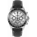 Jacques Lemans Jacques Lemans 1-1836A  1-1836A кварцевые мужские часы серый циферблат, браслет кожаный — вид спереди