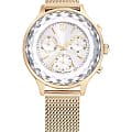 Swarovski Swarovski Nova Chrono 5677500  5677500 кварцевые женские часы  серебристый циферблат, браслет нержавеющая сталь с pvd-покрытием — вид спереди