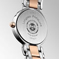 Longines Longines PrimaLuna L8.115.5.61.7 primaluna швейцарские женские часы на браслете нержавеющая сталь и 18 каратное розовое золото боковой вид
