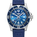Breitling Breitling Superocean II 44 A17392D81C1S1  A17392D81C1S1 механические мужские часы голубой циферблат, браслет каучук — вид спереди
