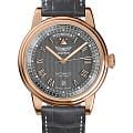 Aviator Aviator Douglas Day-Date V.3.35.2.283.4  V.3.35.2.283.4 механические мужские часы черный циферблат, браслет кожаный — вид спереди