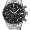 Seiko Seiko Conceptual Series Sports SSB413P1  SSB413P1  кварцевые мужские часы  черный циферблат, браслет нержавеющая сталь — вид спереди