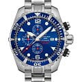 Certina Certina DS Action Diver Chronograph Automatic C032.427.11.041.00 DS Action C0324271104100 механические мужские часы синий циферблат, браслет нержавеющая сталь — вид спереди