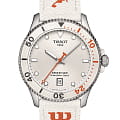 Tissot Tissot Seastar Wilson Wnba T120.410.17.011.00 Seastar 2000 T1204101701100 кварцевые мужские часы белый циферблат, браслет кожаный — вид спереди