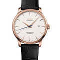 Mido Mido Baroncelli Chronometer M027.408.36.031.00  M0274083603100 механические мужские часы белый циферблат, браслет кожаный — вид спереди