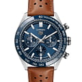TAG Heuer TAG Heuer Carrera CBN2A1A.FC6537  CBN2A1A.FC6537 механические мужские часы  синий циферблат, браслет кожаный — вид спереди